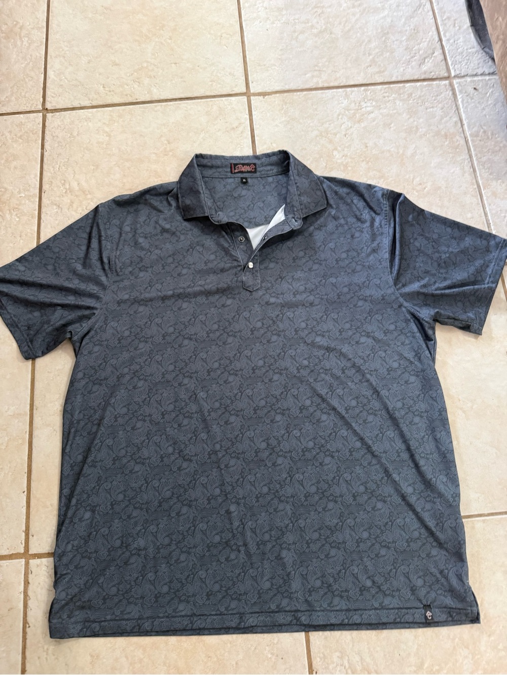 Rafter C Patterned Polo Shirt XL